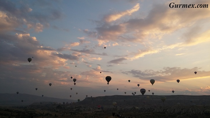 Kapadokya balon manzaraları